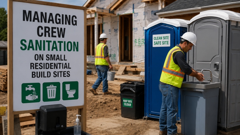 Managing Crew Sanitation on Small Residential Build Sites