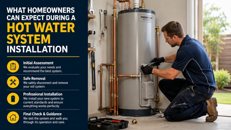 What Homeowners Can Expect During a Hot Water System Installation